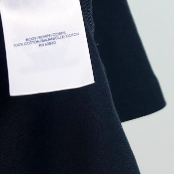 Lands End Plus Size Cotton Turtleneck Top in Black - Picture 8 of 8